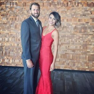 Red Bandage Style Gown